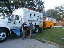 Professional Tree Care Crew in front of our Ford F-750 with Southco Forestry Body